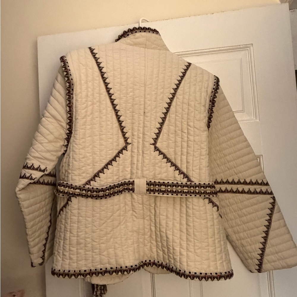 Magashino Quilt Cream Wrap Jacket - Picture 6 of 10